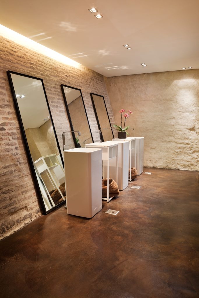 Walls and floors acid stain tehnika