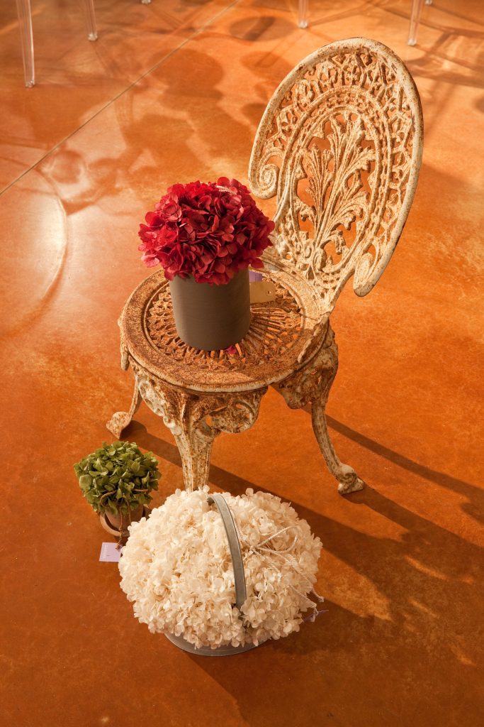 walls and floors acid stain tehnika