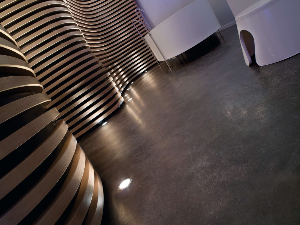 Walls and floors acid stain tehnika